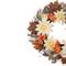 Orange and Cream Floral Fall Harvest Artificial Wreath 22&#x22;